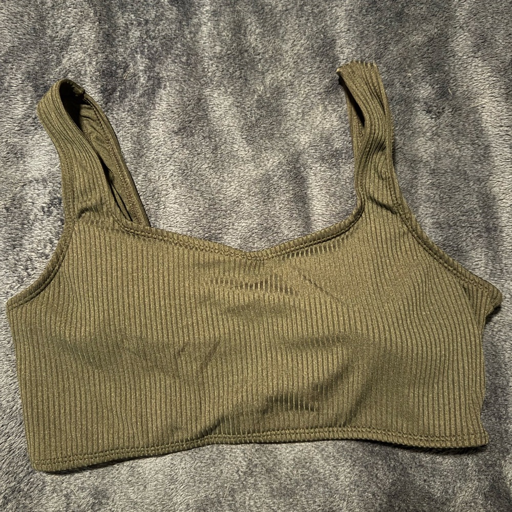 Black Ribbed bikini top - Picture 5 of 6